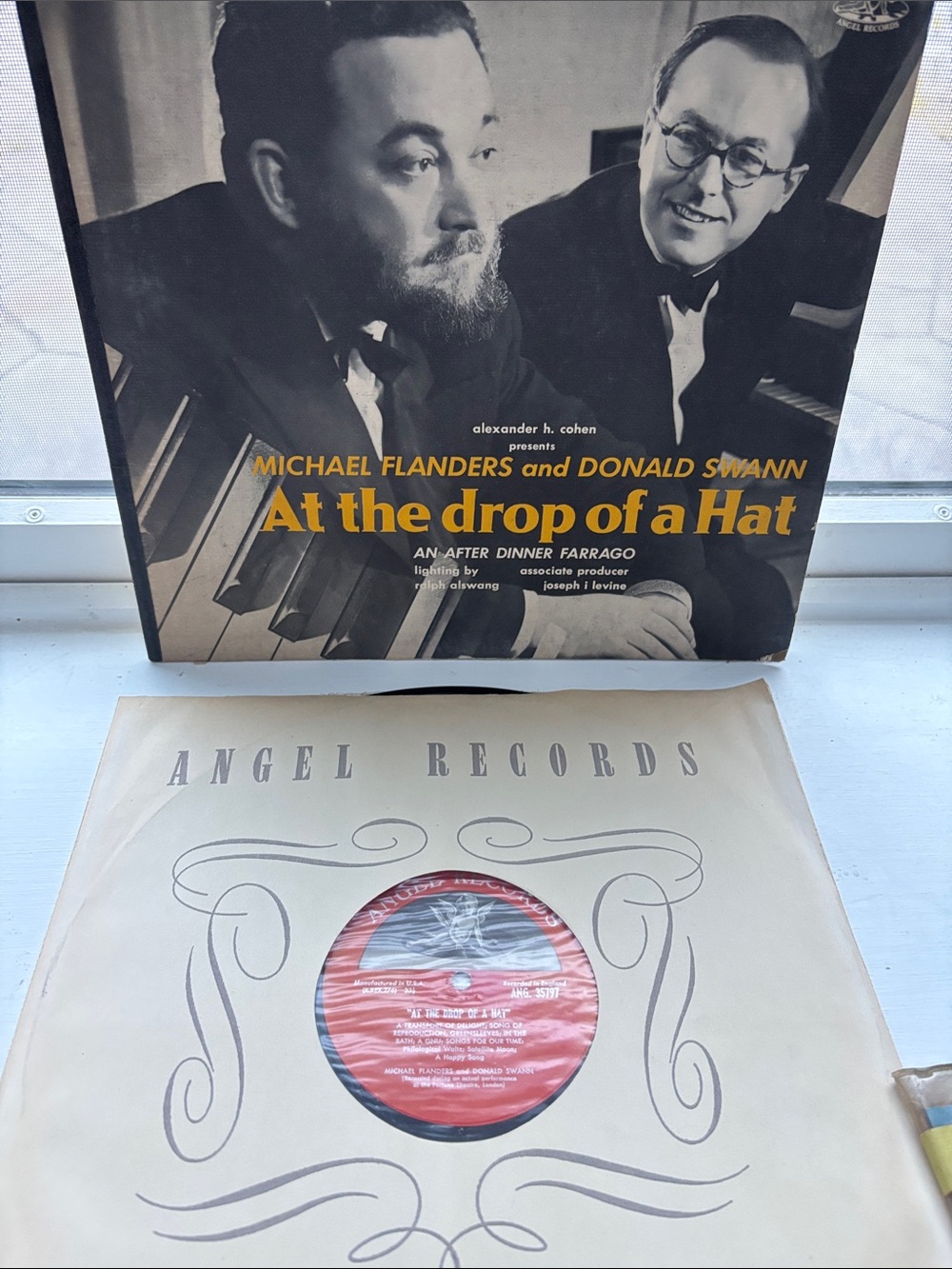 classic musical comedy revue At the Drop of a Hat by British duo Michael Flander